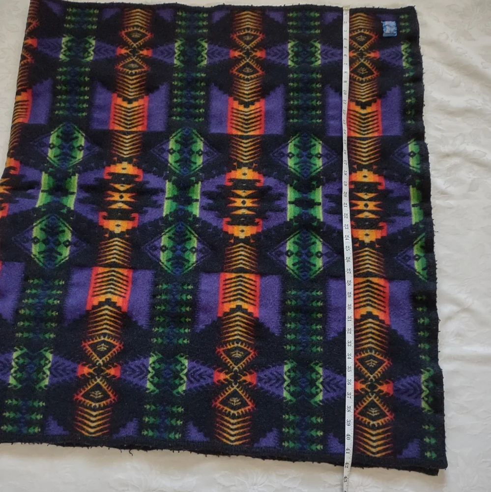 Pendleton Vintage wool felt blanket vintage Beaver State Robes and Shawls black
